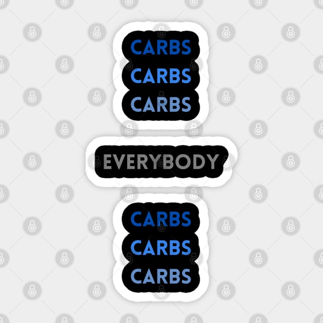 CARBS! Sticker by Booze & Letters